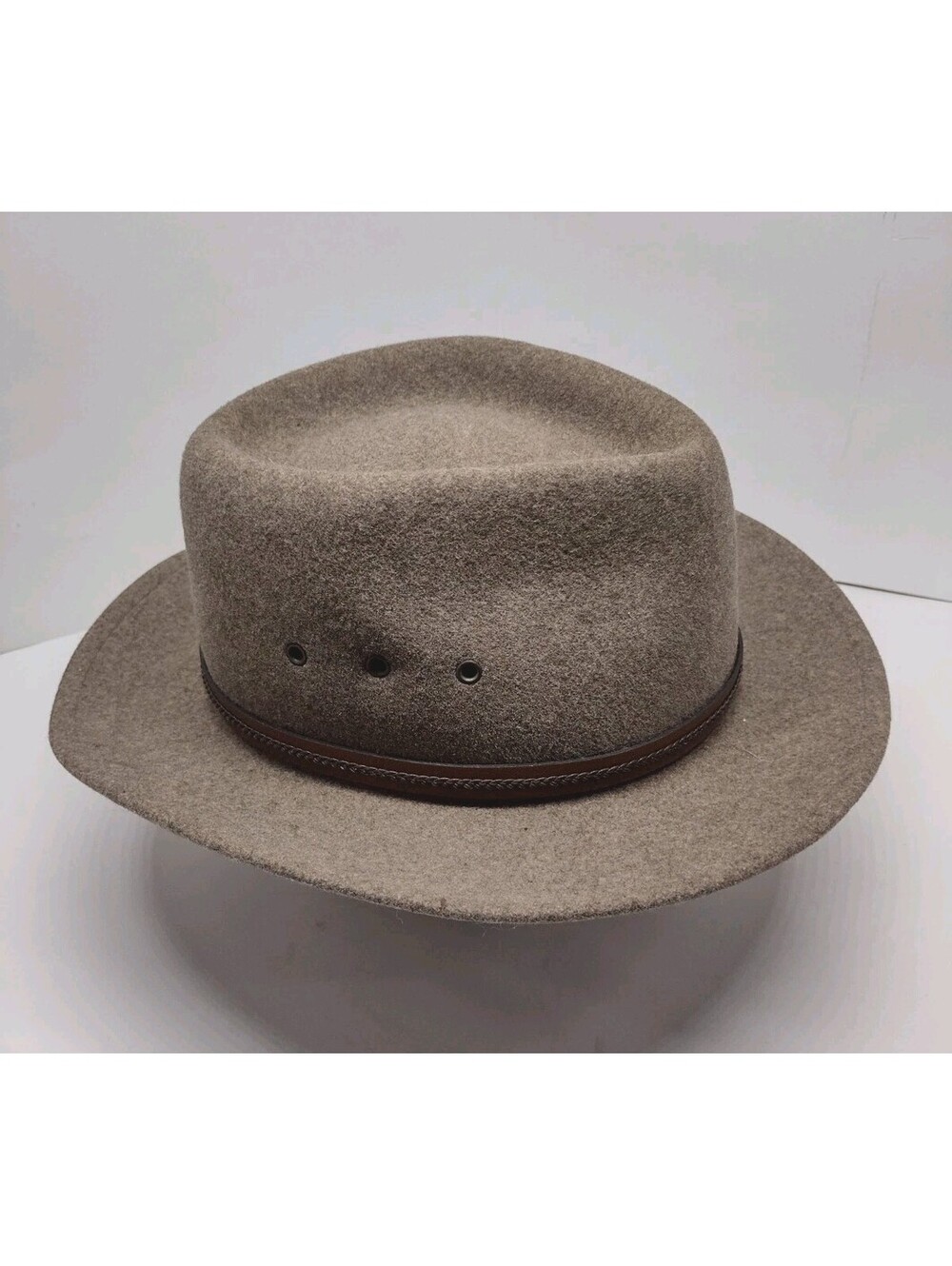 Pendleton Getaway Wool Western Outback Hat Made USA Medium Leather Band